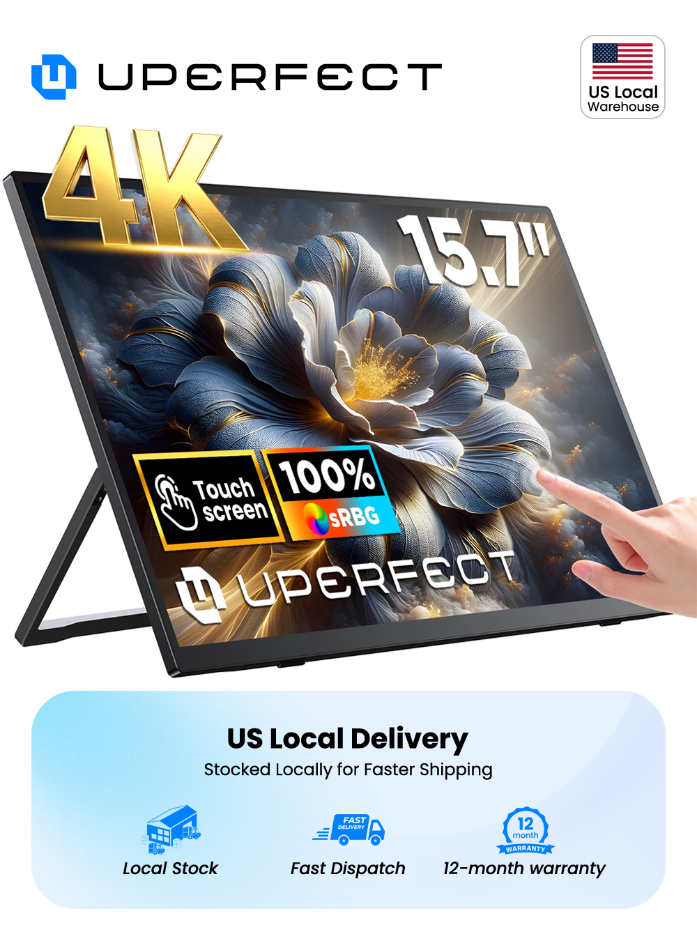Pc Gaming Y Monitor - Moniteur portable UPERFECT 4K à écran
