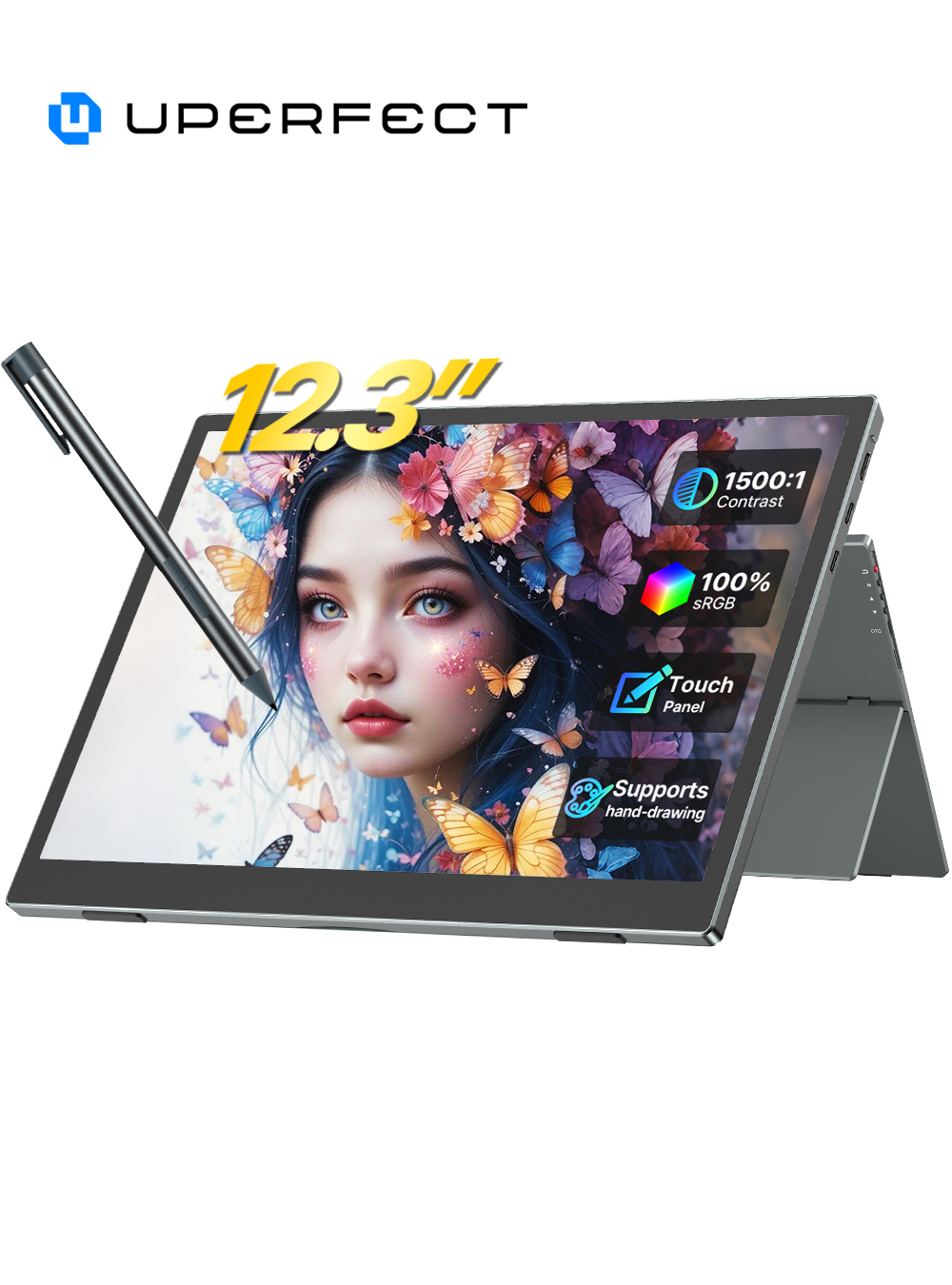 Pc Gaming Y Monitor - Moniteur tactile portable UPERFECT, écran externe