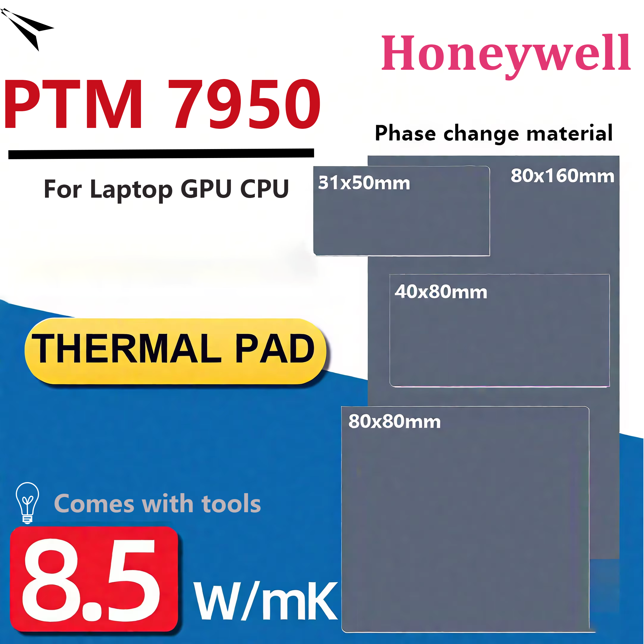 Laptop Cooling Pad - Honeywell PTM7950 tampon de changement de