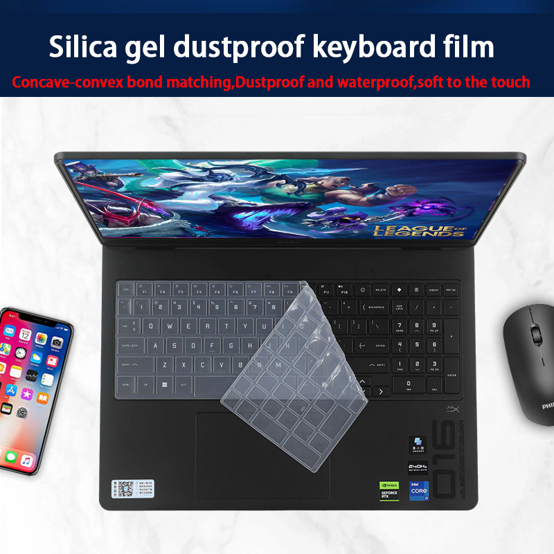 Pc Gaming Hp - Film de clavier en silicone pour