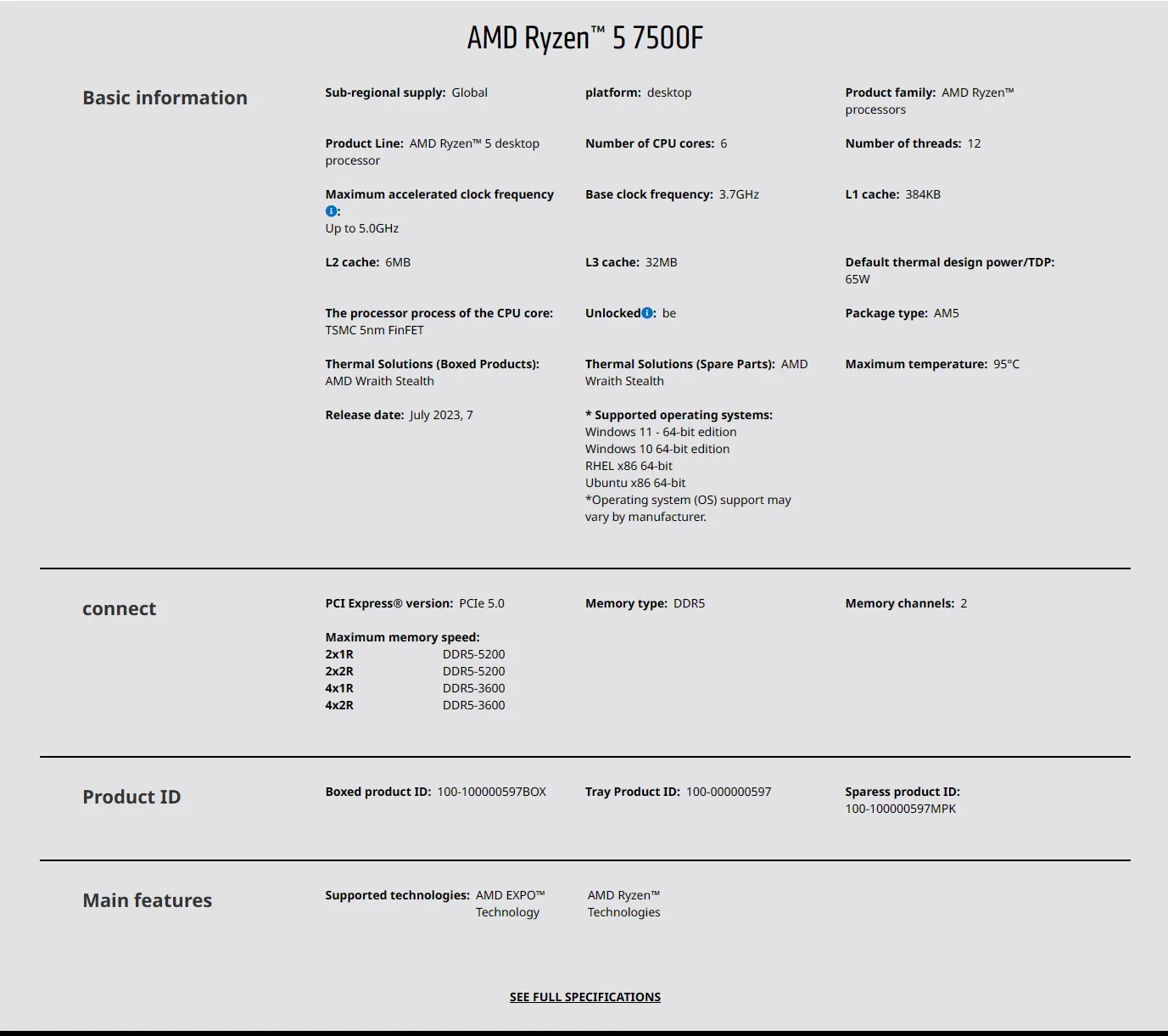 Processeur de jeu AMD Ryzen 5  - Pc Gaming Custom avis et prix