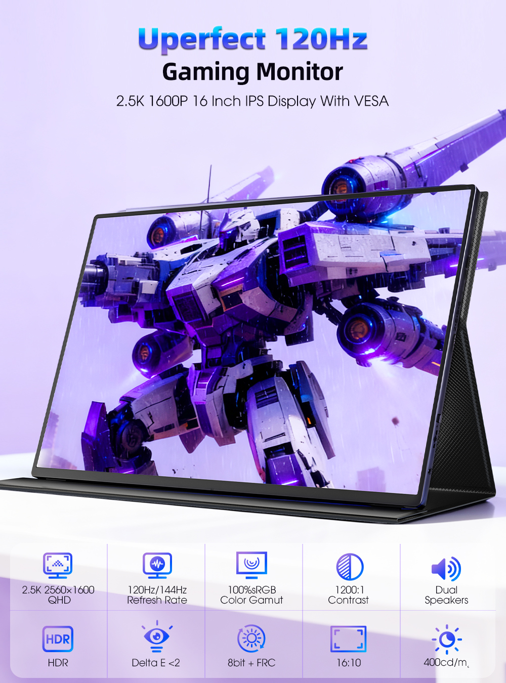 UPERFECT QLED Moniteur portabl - Pc Gaming Y Monitor avis et prix