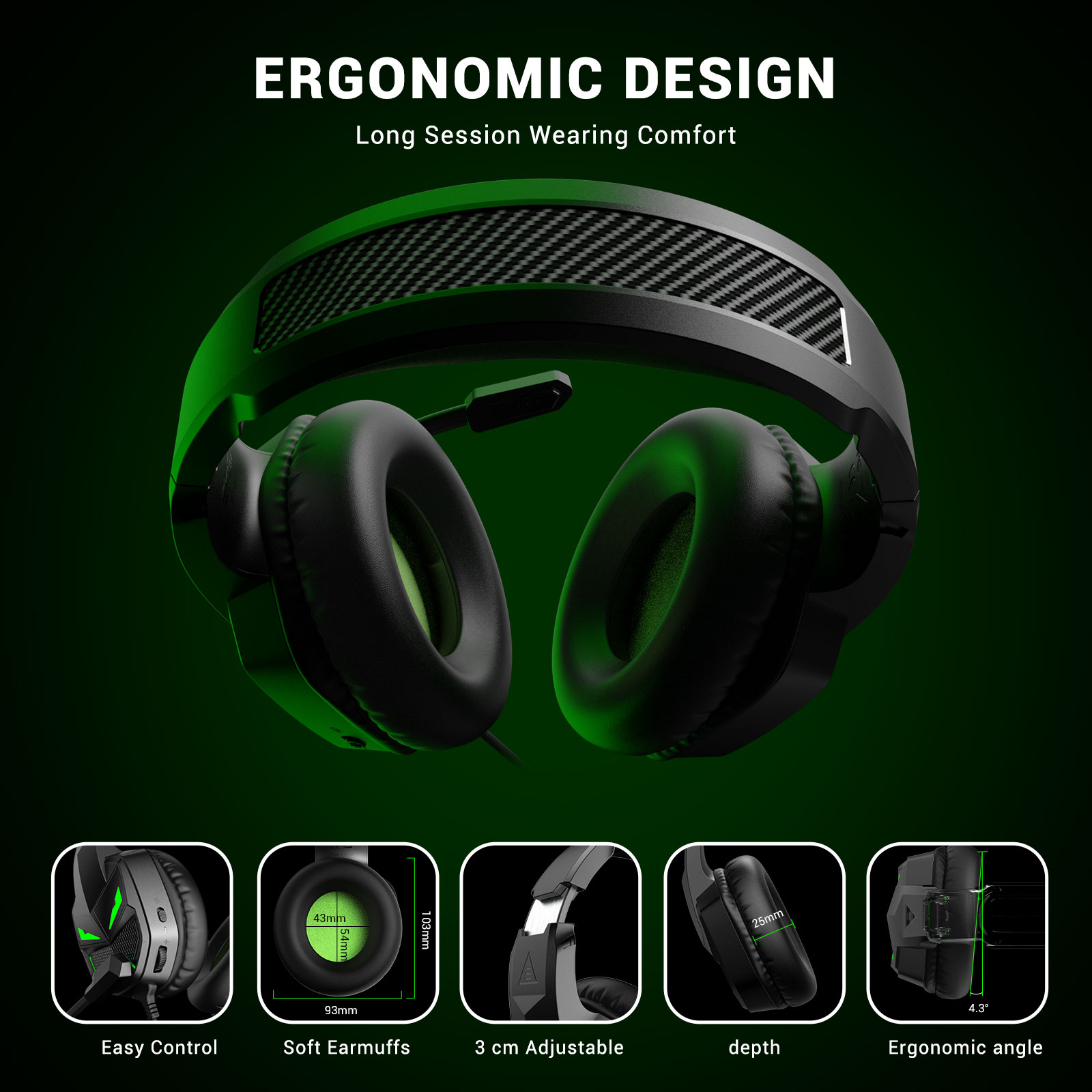EKSA Fenrir-Casque de jeu PC a - Pc Gaming Y Monitor avis et prix