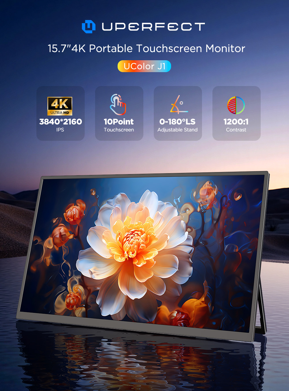 Moniteur portable UPERFECT 4K  - Pc Gaming Y Monitor avis et prix