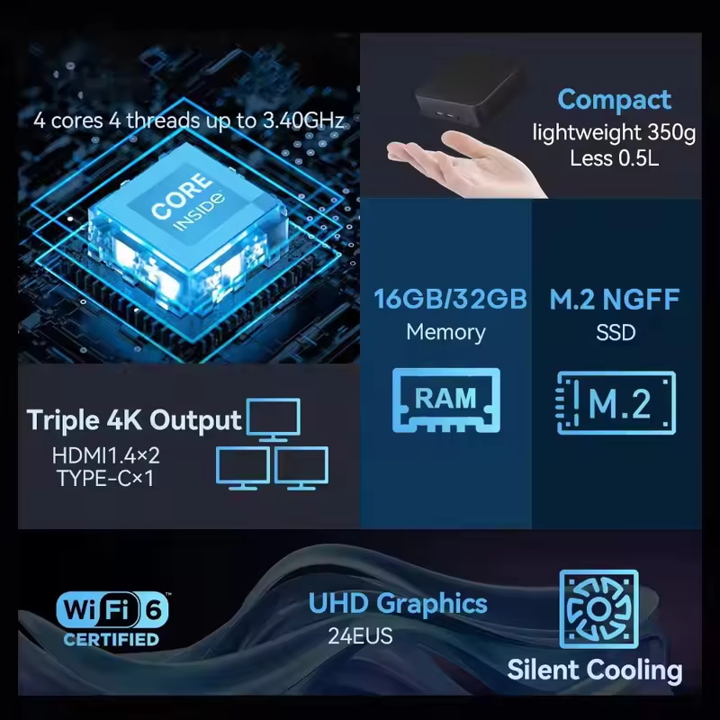 Mini PC 2026 Windows 11 Pro Co - Pc Gaming I9 avis et prix