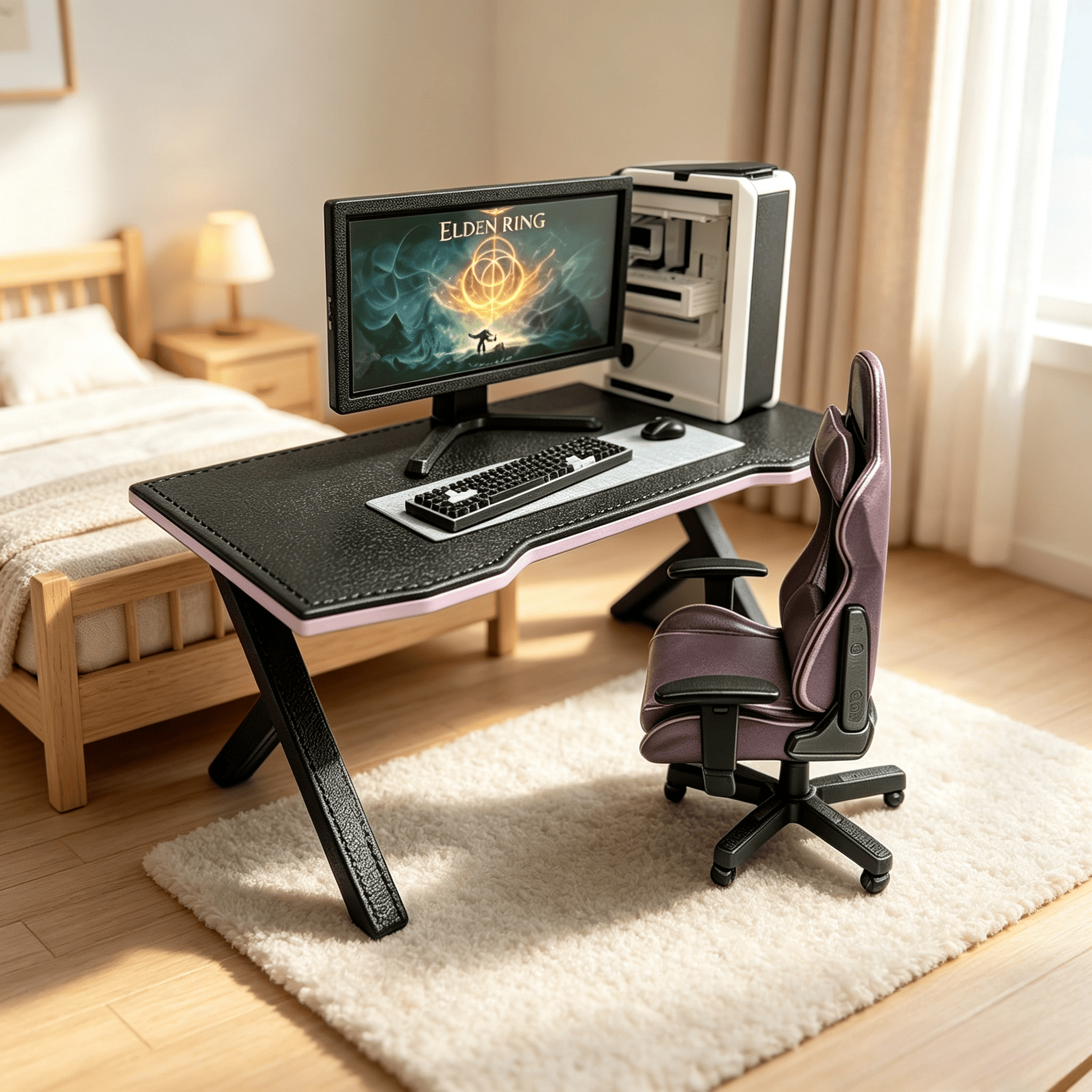 Mini bureau de jeu pour poupée - Pc Gaming Y Monitor avis et prix