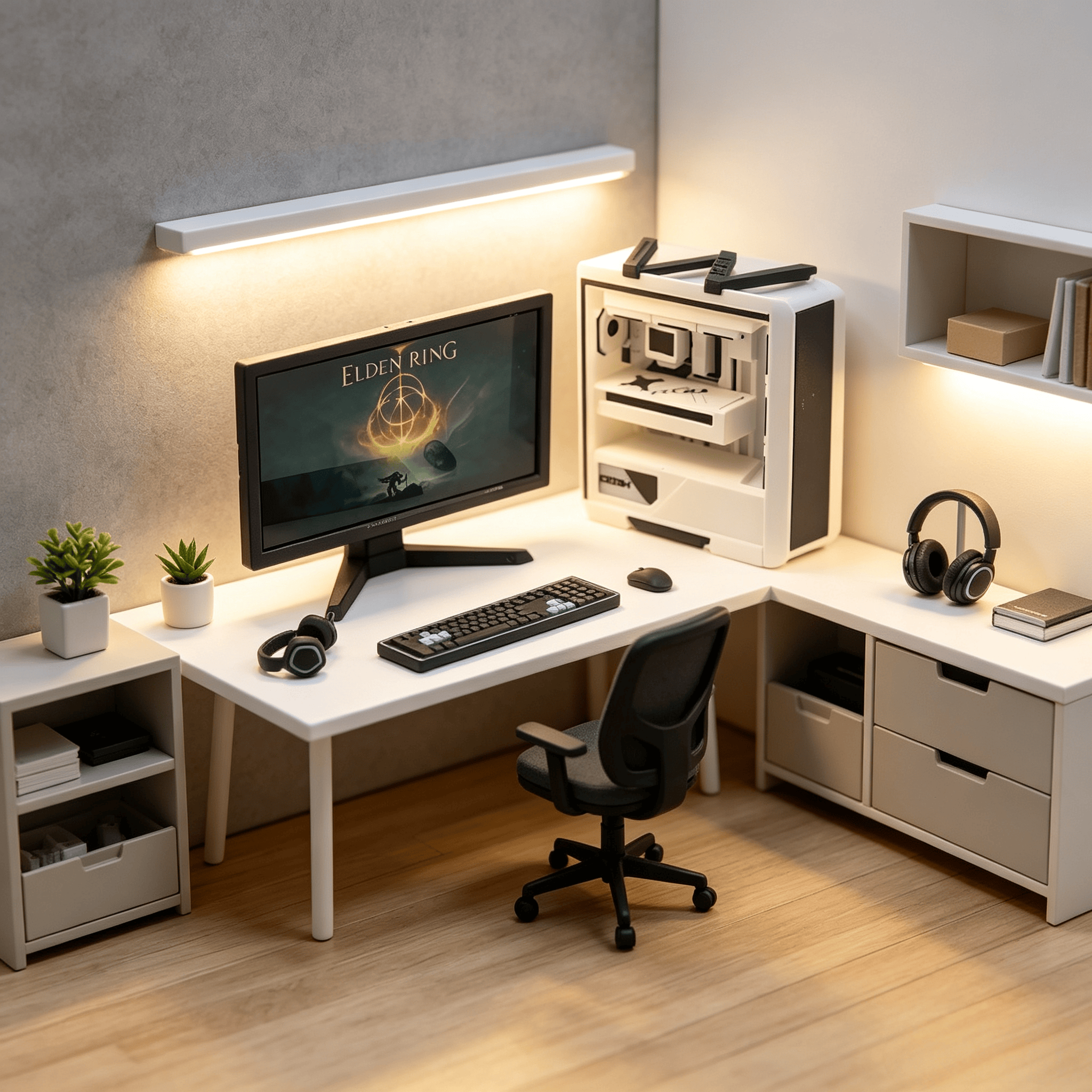 Mini bureau de jeu pour poupée - Pc Gaming Y Monitor avis et prix