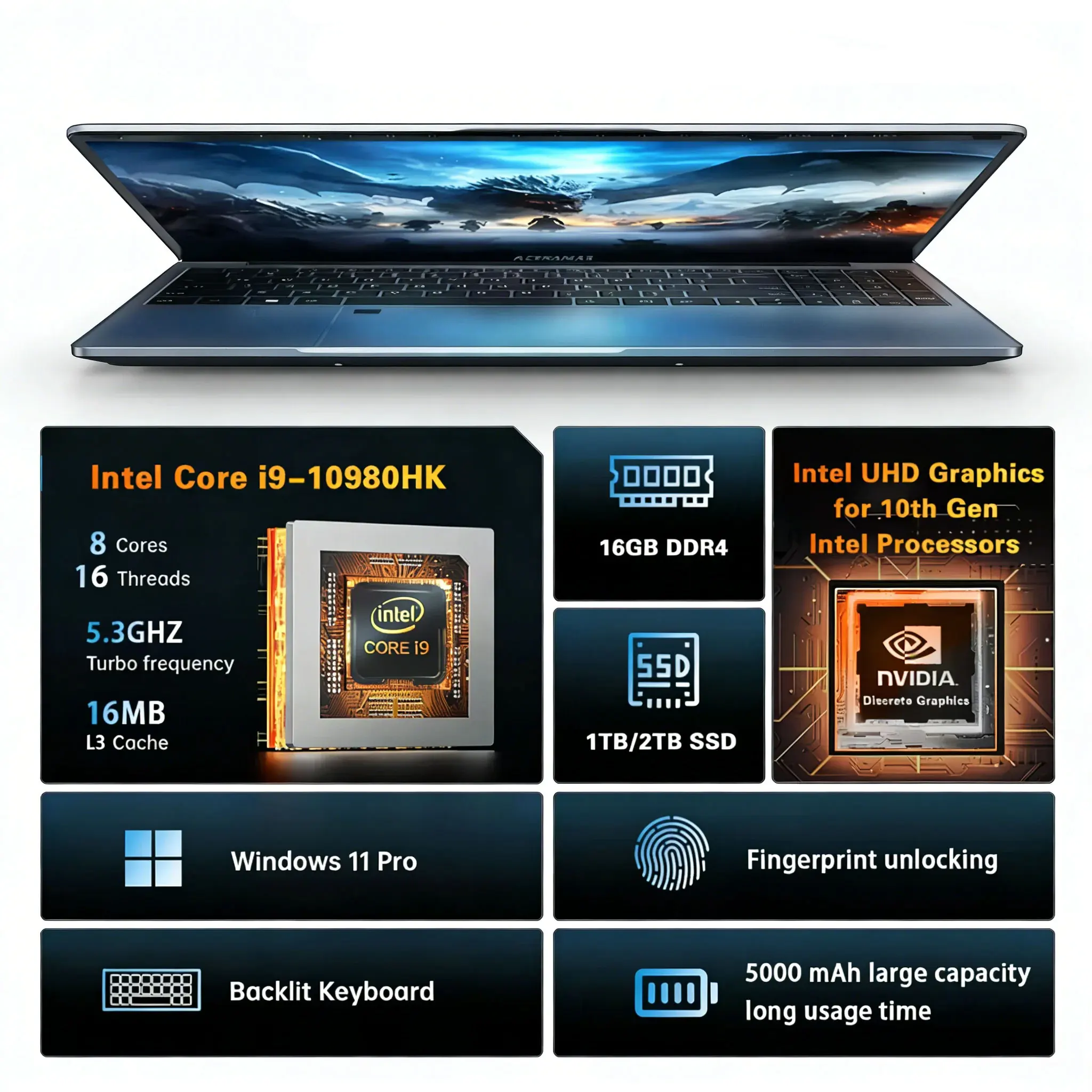 Ordinateur portable de jeu 15, - Pc Gaming I9 avis et prix